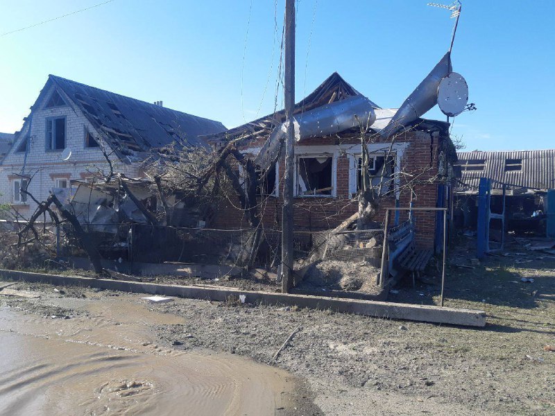 बेलगोरोद क्षेत्र के शेबेकिनो में विस्फोट के बाद नुकसान