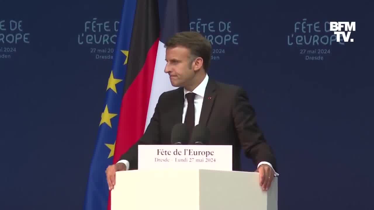 Emmanuel Macron: No estem fent la guerra a Rússia i al seu poble. Nosaltres, els europeus, volem la pau.