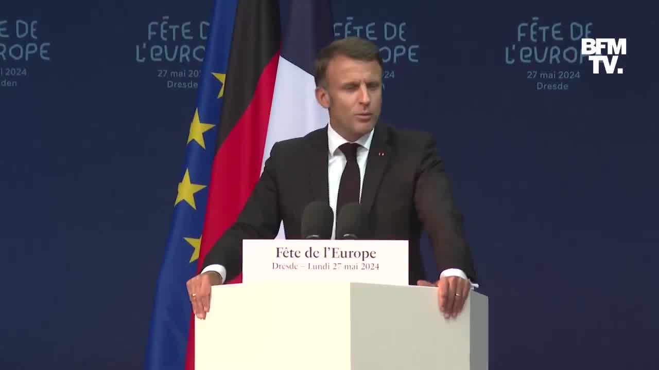 Emmanuel Macron: We are not waging war on Russia and its people. We, Europeans, we want peace.