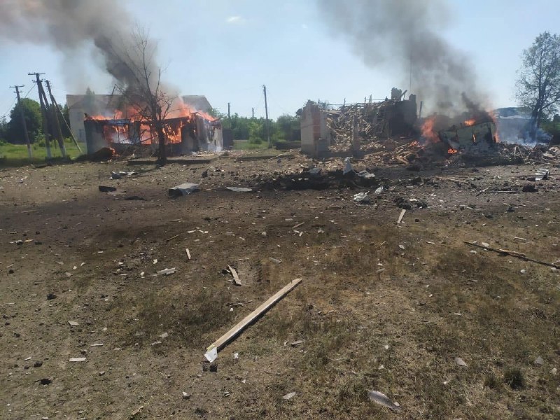 俄罗斯空袭哈尔科夫州尤尔琴科夫造成 1 人受伤
