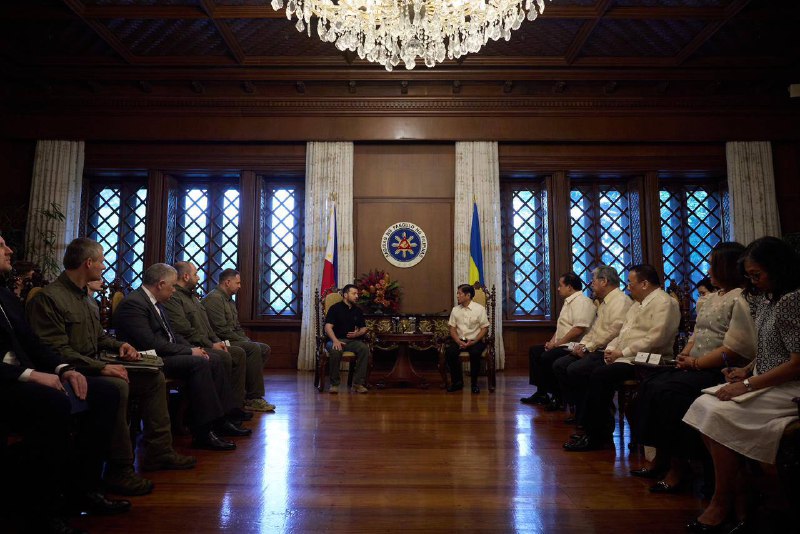 El presidente de Ucrania, Zelensky, llegó a Filipinas