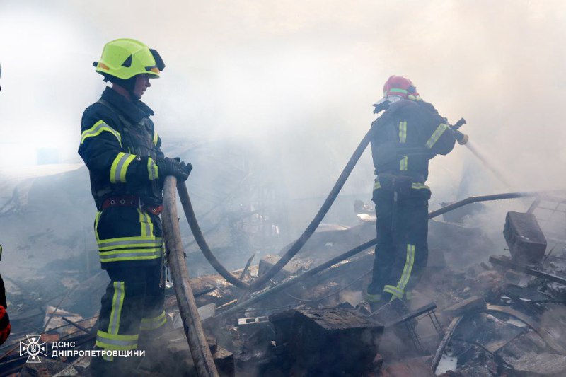 8 zraněných v důsledku ruského raketového útoku ve městě Dněpr dnes ráno