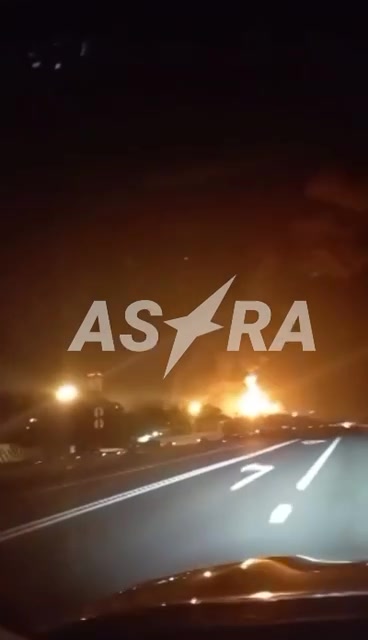 Novoshakhtinsky refinery in Rostov region caught fire as result of drone attack 