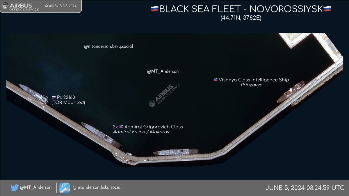 Russian Black Sea Fleet deployed almost all vessels out of the Novorossiysk naval base