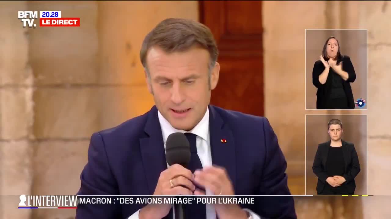 Emmanuel Macron: Desde o primeiro dia, os russos ameaçaram. Estamos organizados para enfrentar todos os riscos