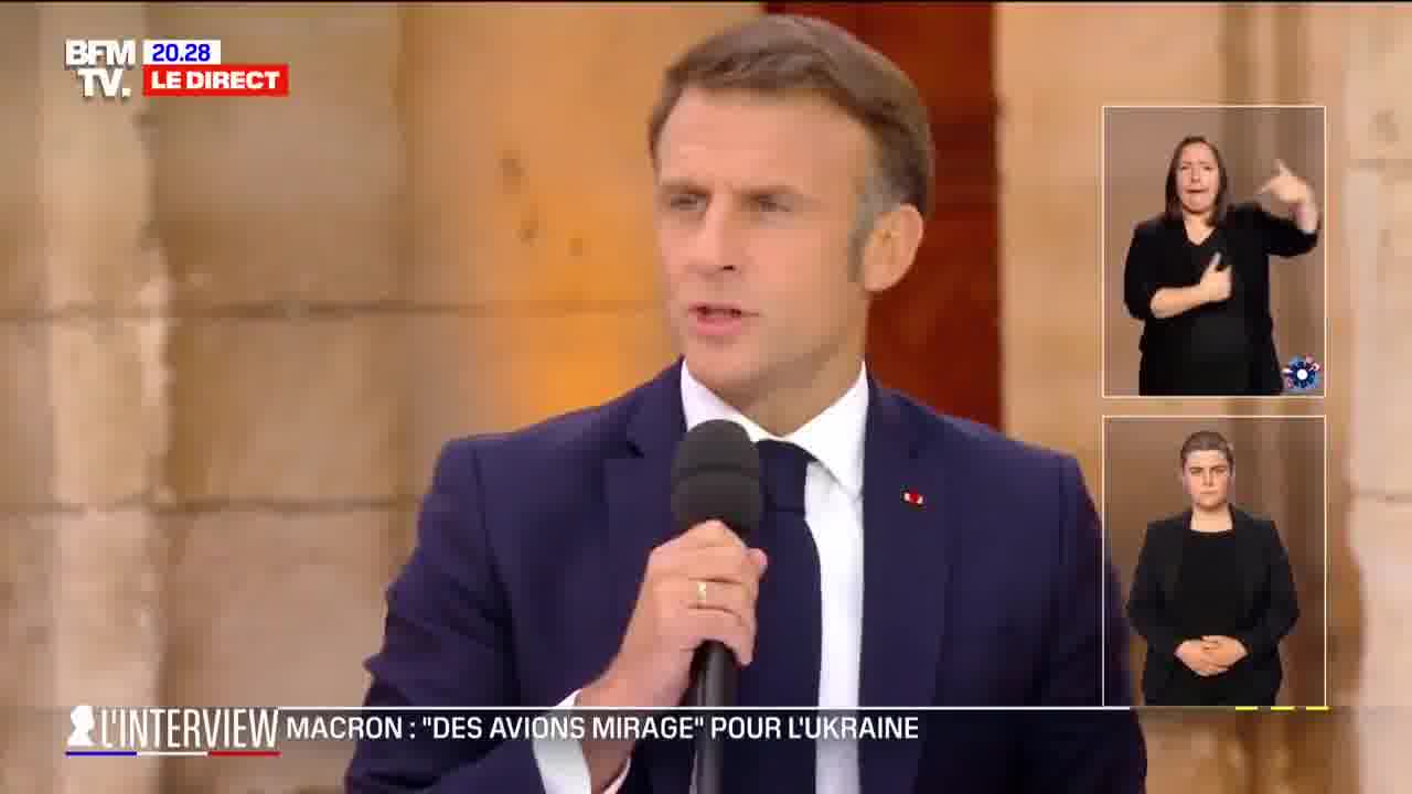 Emmanuel Macron: Since the first day, the Russians have threatened. We are organized to face all risks