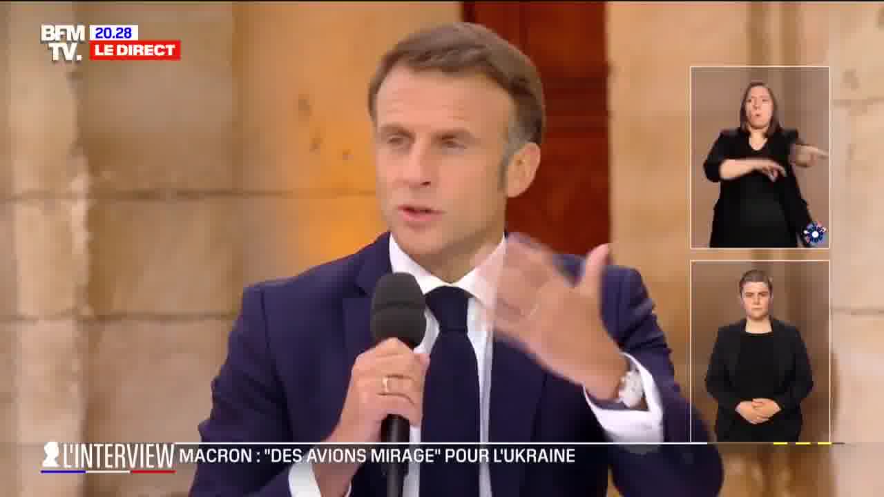 Emmanuel Macron: Since the first day, the Russians have threatened. We are organized to face all risks