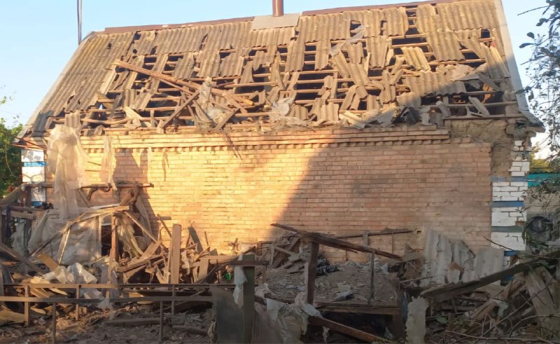 Nikopol'da bombardımanda 2 kişi yaralandı