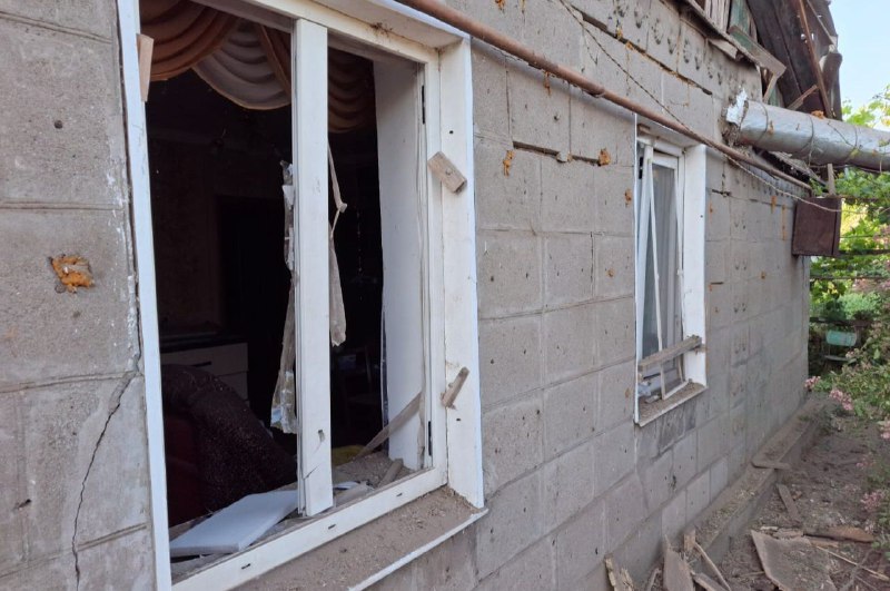 Nikopol'da bombardımanda 2 kişi yaralandı