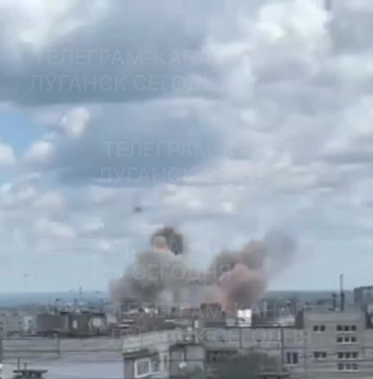 Ataques com mísseis em Luhansk