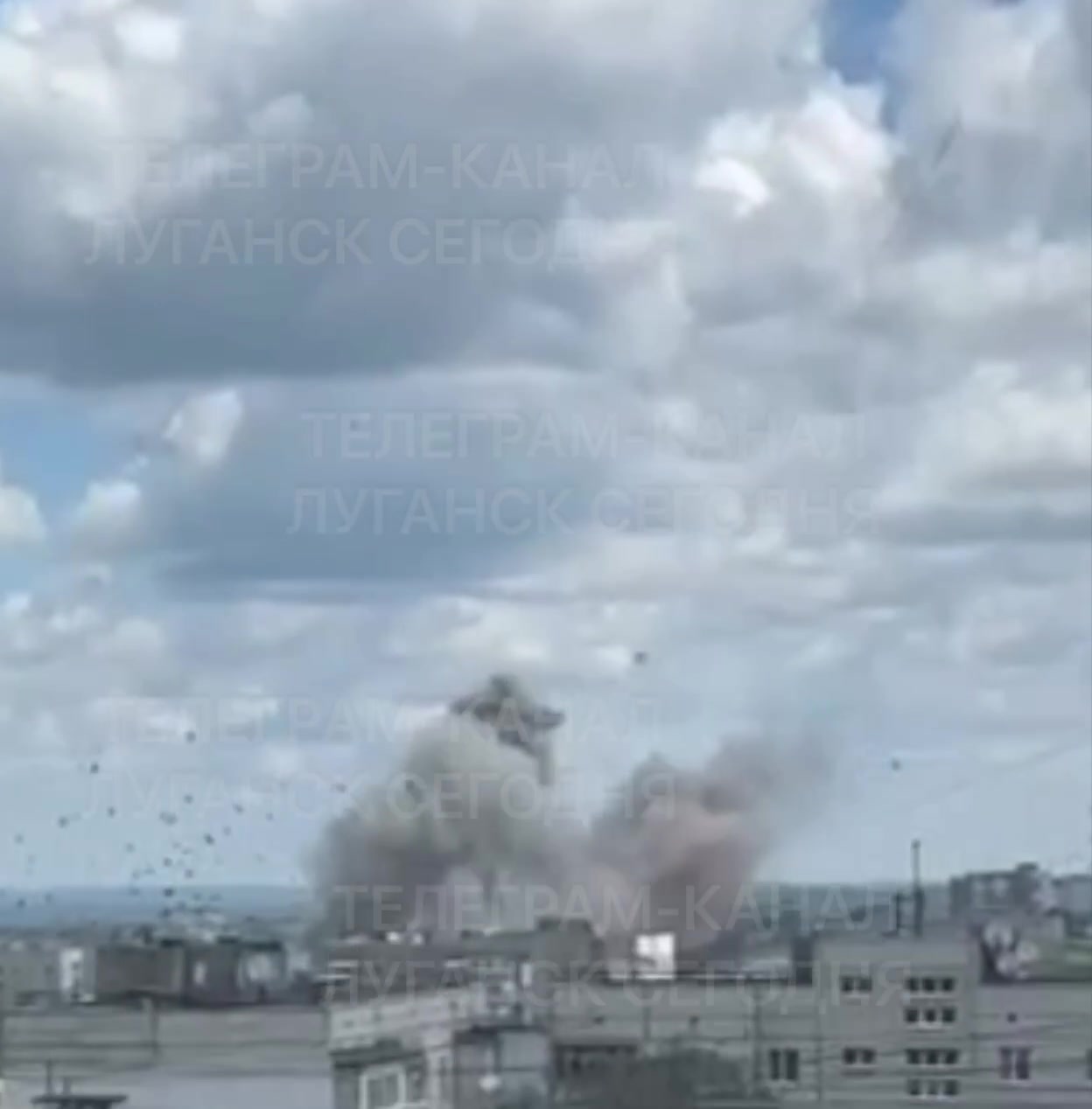 Raketaanvallen in Loehansk