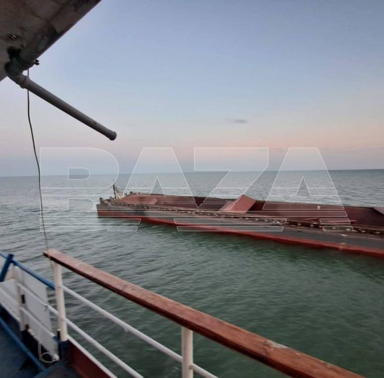 Dronovi su napali tegljač i teglenicu u Taganrogskom zaljevu. Napad je izveden na tegljač Inženjer Smirnov i teglenicu Sekcija-179 uvečer 8. lipnja.