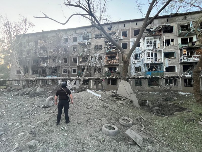 Cinco personas resultaron heridas en un ataque aéreo ruso en Kostiantynivka, región de Donetsk