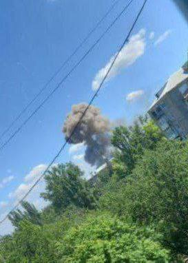 פיצוץ עז בפרבומאיסק הכבושה, אזור לוהנסק
