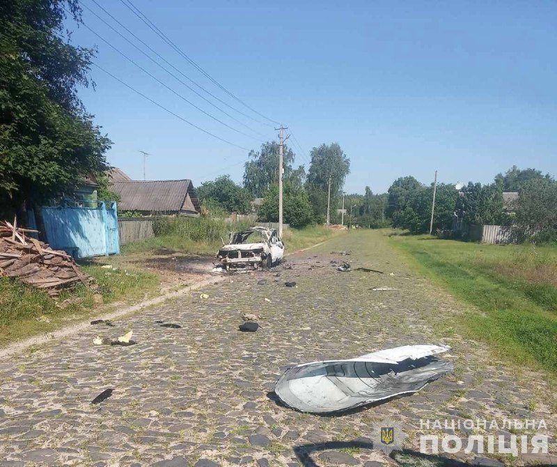 Una persona resultó herida en un ataque con drones en el distrito de Shostka de la región de Sumy