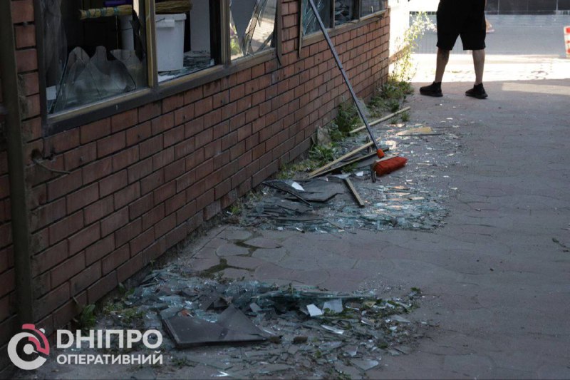 7 personer skadades efter en rysk attack i staden Dnipro under natten