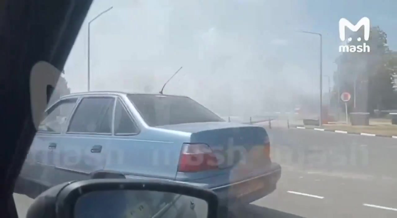 Incendie à la sous-station de Sudzha, région de Koursk