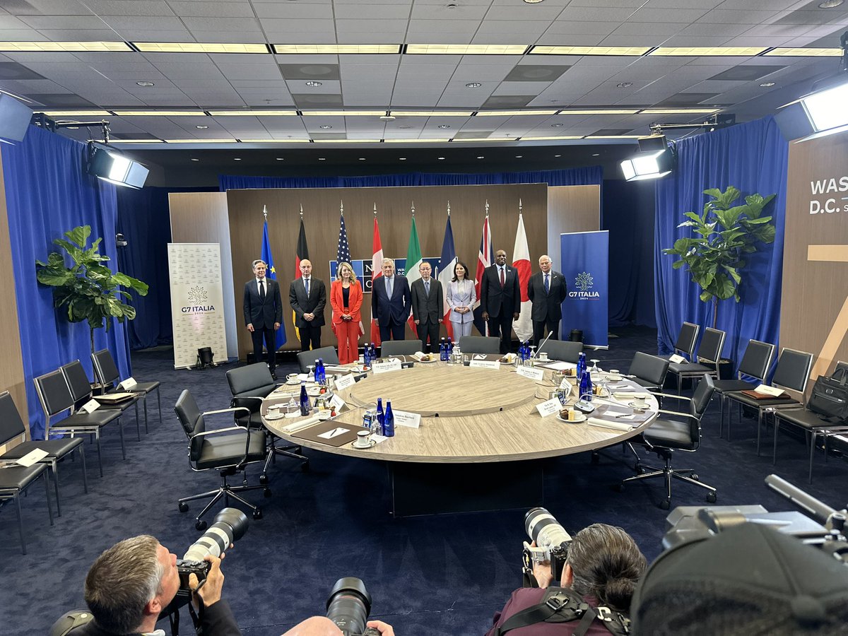 Blinken träffar G7:s utrikesministrar. Ukraina står på agendan
