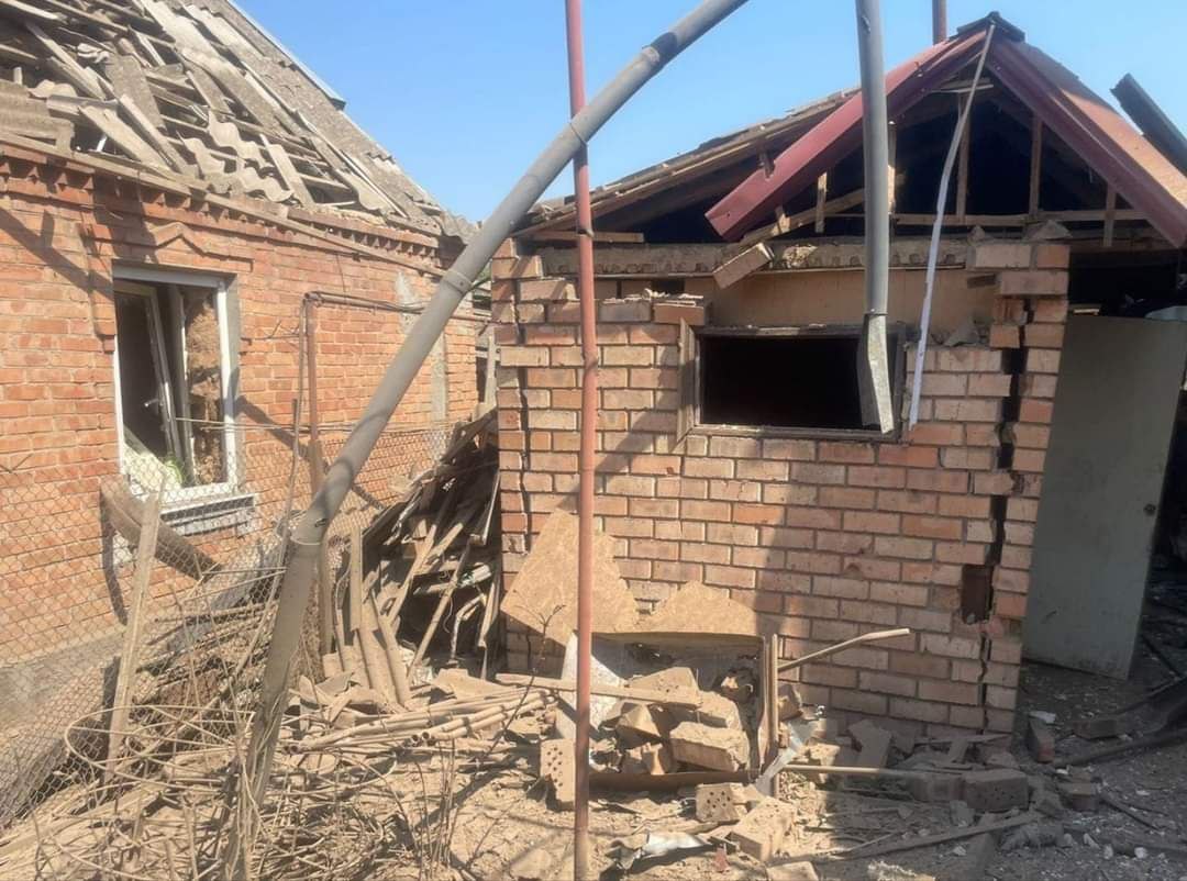 L'exèrcit rus va bombardejar el districte de Nikopol amb artilleria i drons explosius