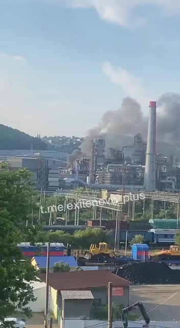 Vidéo d'un incendie à la raffinerie de Touapsé