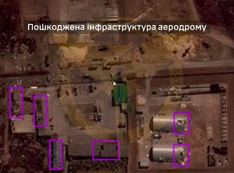 Les renseignements militaires ukrainiens ont publié des images satellite supplémentaires des dégâts sur l'aérodrome de Morozovsk