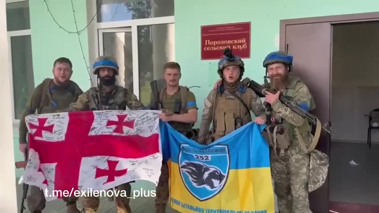 Les forces ukrainiennes ont publié une vidéo du village de Poroz, dans la région de Belgorod