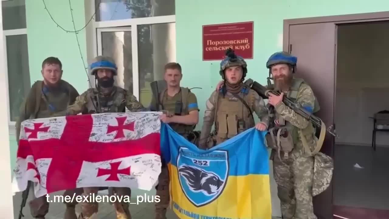 Ukrainska styrkor har publicerat video från byn Poroz i Belgorod-regionen