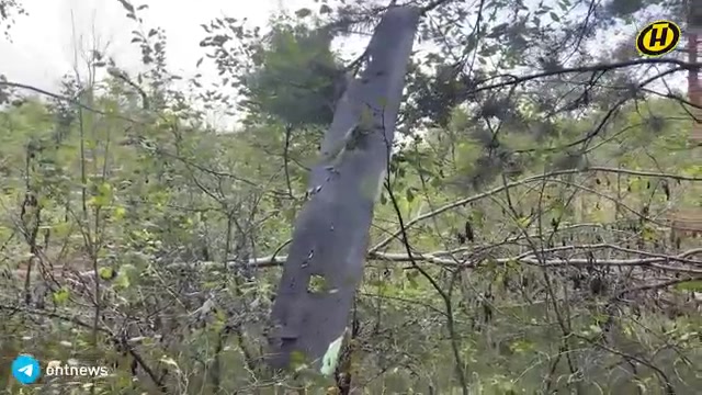 Belarusian state TV showed footage of the remains of suspected Ukrainian downed drones 