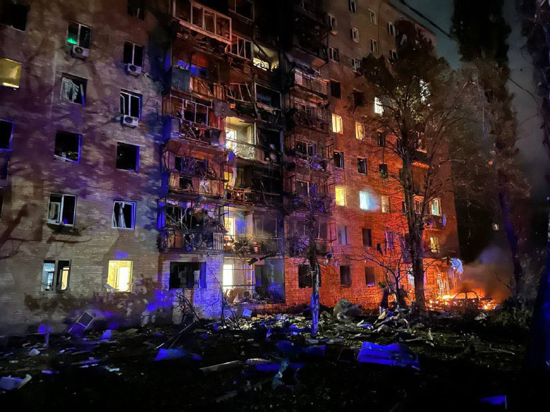 Une maison d'habitation endommagée à Koursk