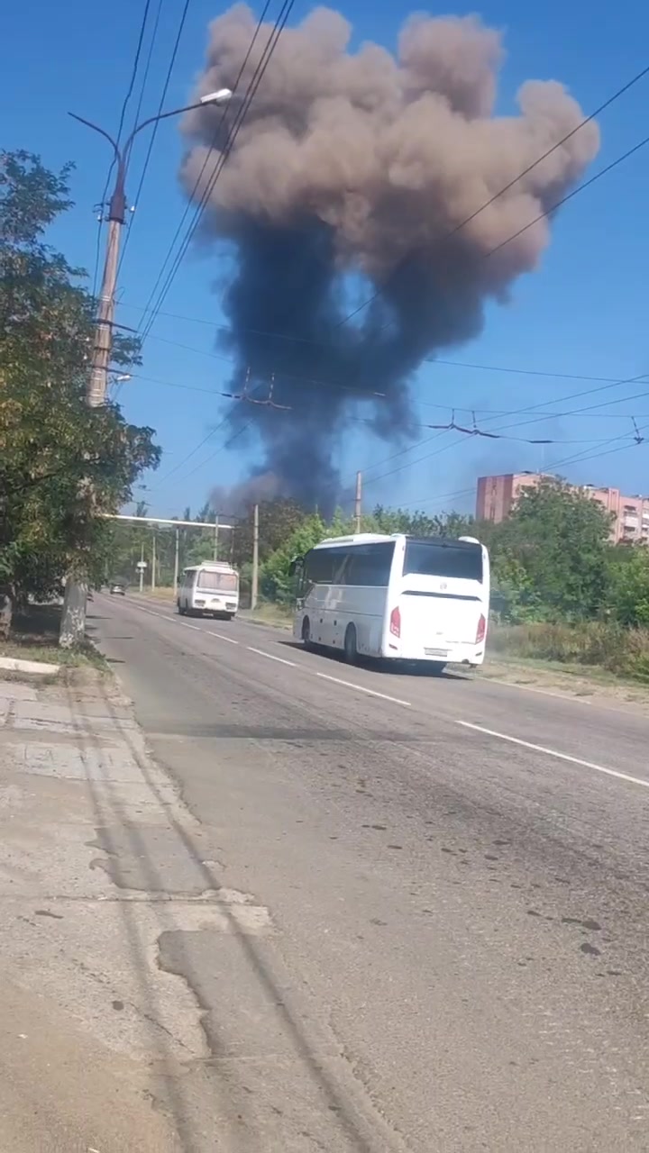 Violent explosion was reported in Horlivka