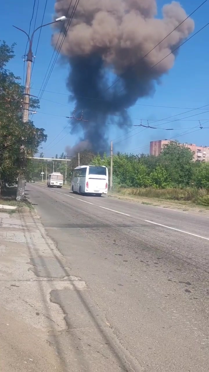 Violent explosion was reported in Horlivka