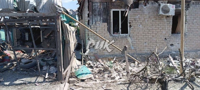 Dégâts à Horlivka suite à des bombardements