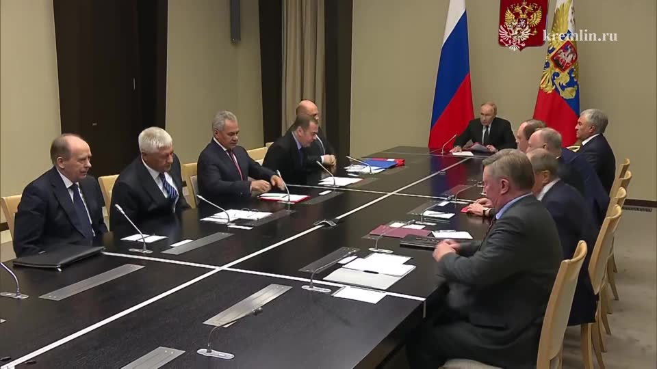 Putinas sušaukė Rusijos saugumo tarybos posėdį, gynybos ministras dalyvavo vaizdo nuoroda