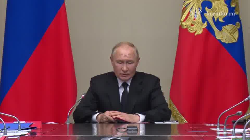 Putin has convened Russian security council meeting, Minister of Defense Belousov took part via videolink