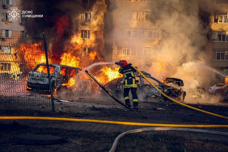 2 žmonės buvo sužeisti per Rusijos bombardavimą Sumuose