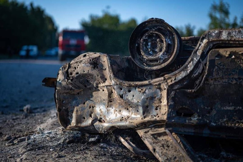 Konsekvenser av gårdagens beskjutning av Mirnograd i Donetsk-regionen