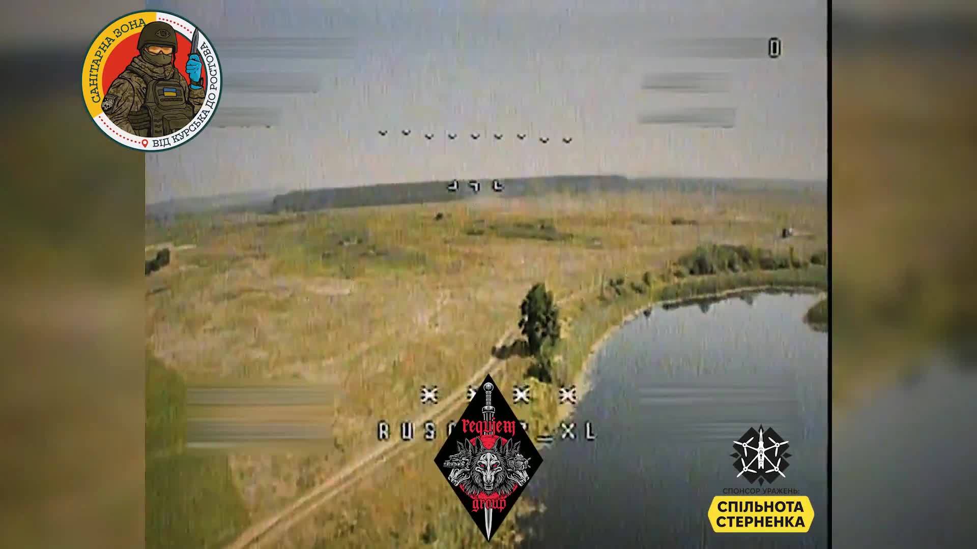 Ukrainische FPV-Drohnen haben Pontonbrücke über den Fluss Sejm in der Region Kursk ins Visier genommen