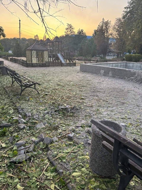 El ejército ruso bombardeó Kurakhove con obuses ayer por la tarde.