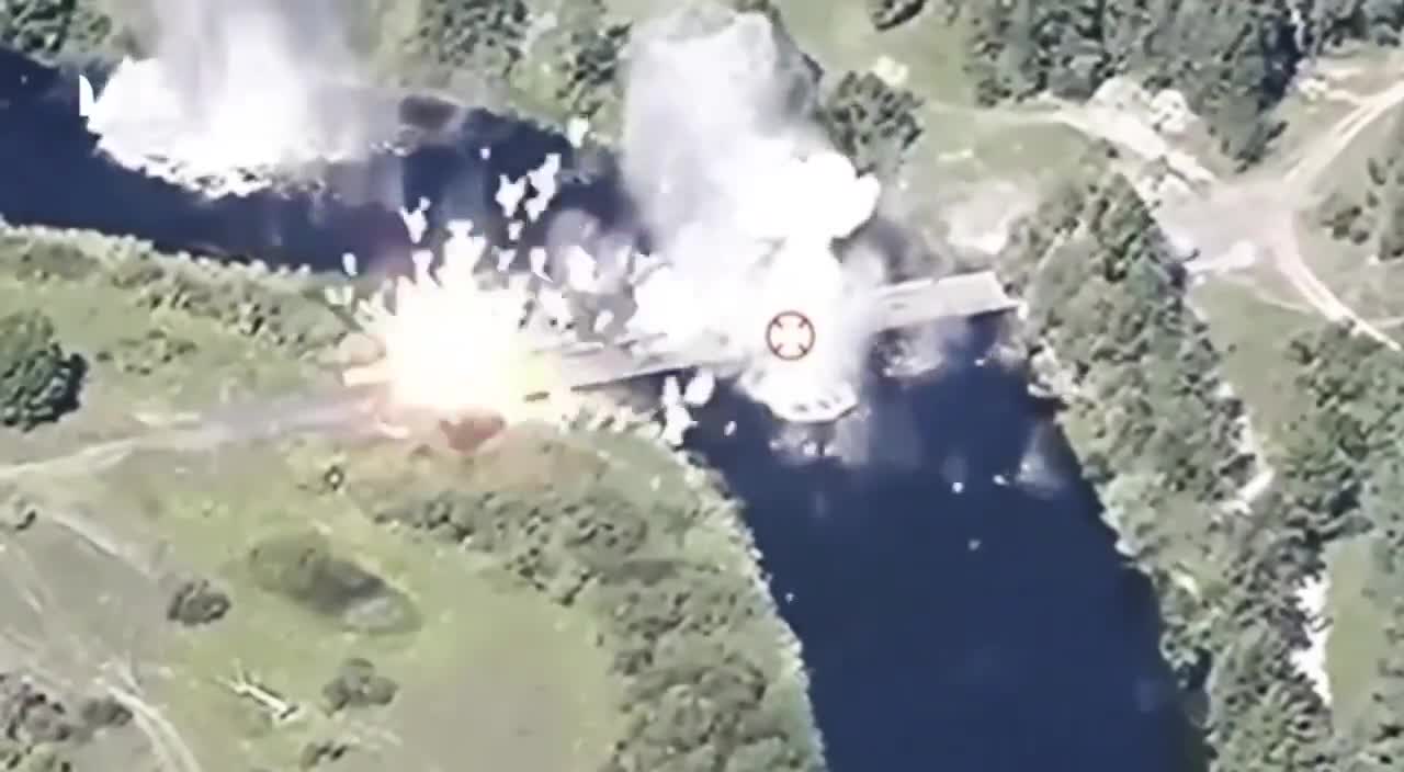 Ukrainos raketa sunaikino pontoninį tiltą Kursko srityje