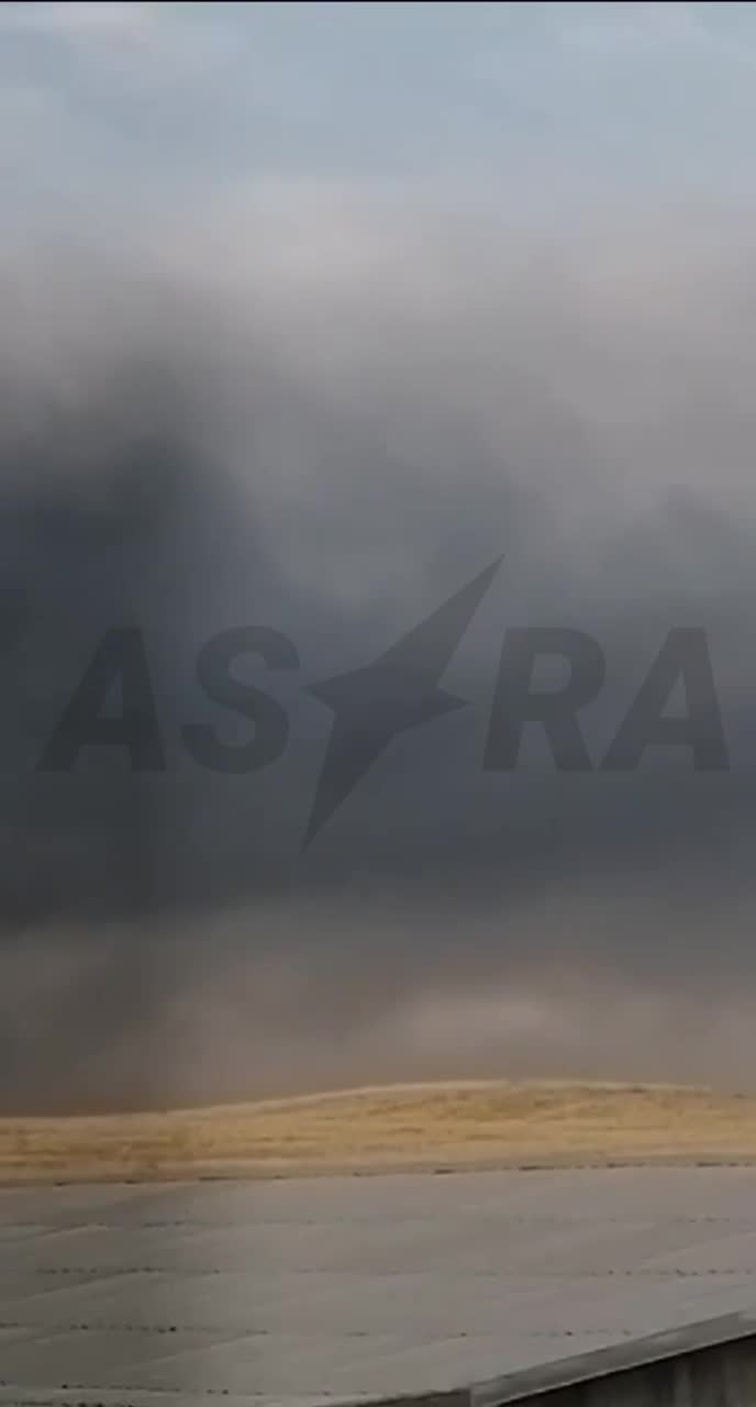 Un vídeo muestra varias columnas de humo en el aeródromo Oktyabrskoye/Marinovka, en la región de Volgogrado