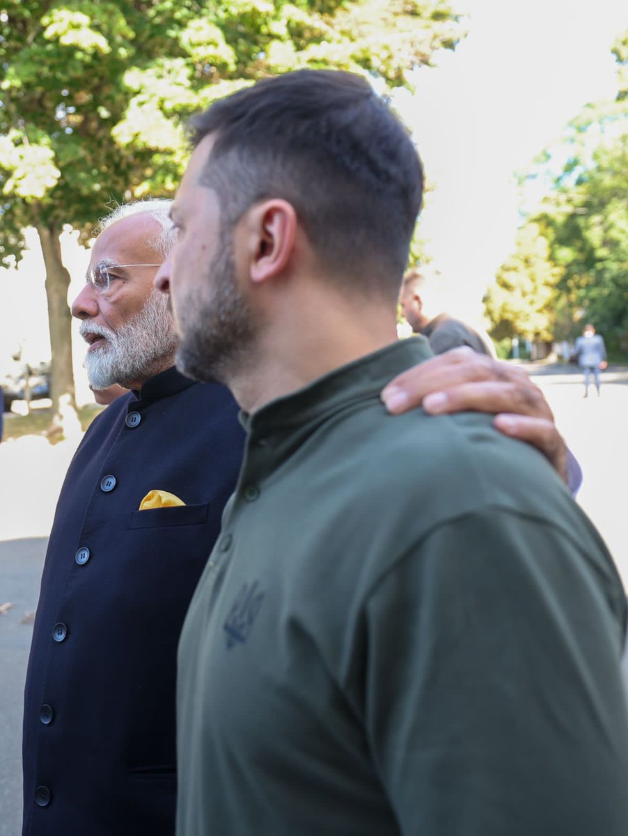 Pääministeri Modi - Presidentti Zelenskyy tapasi Kiovassa