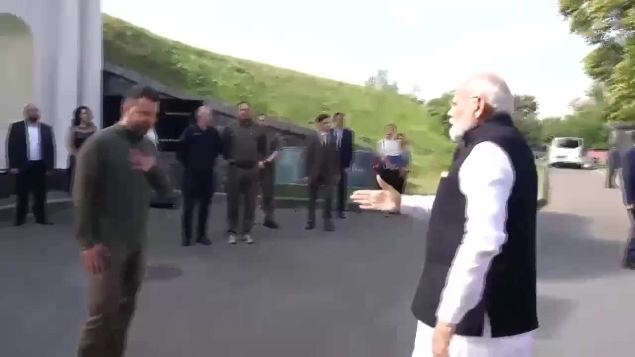 Incontro del presidente Zelensky e del primo ministro Modi a Kyiv