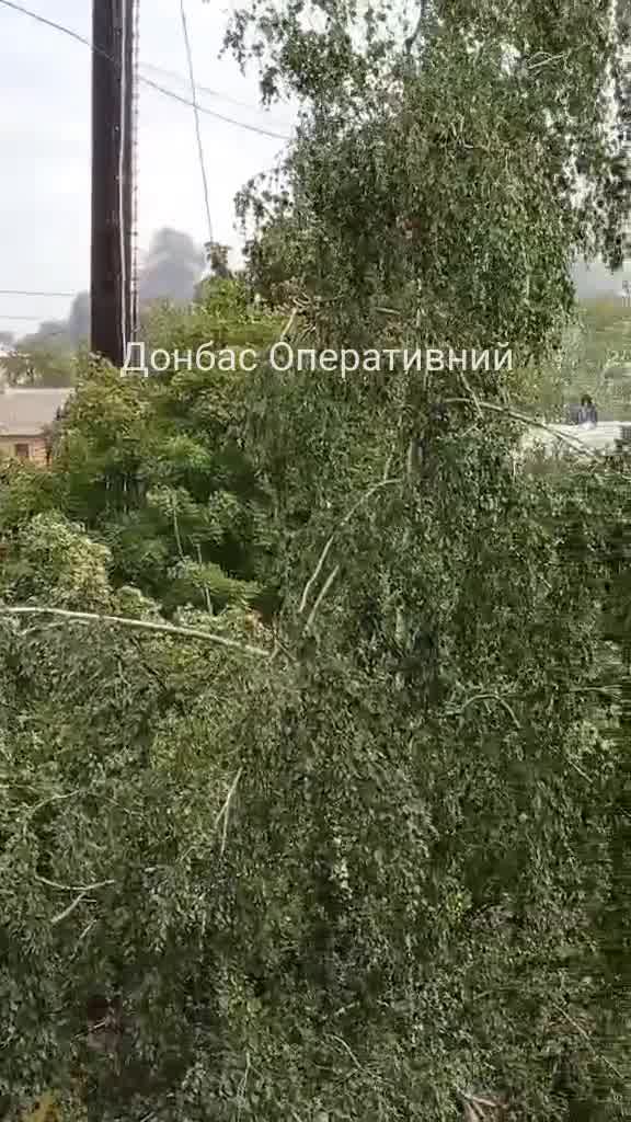 שריפה דווחה בקוסטיאנטיניבקה, אזור דונייצק