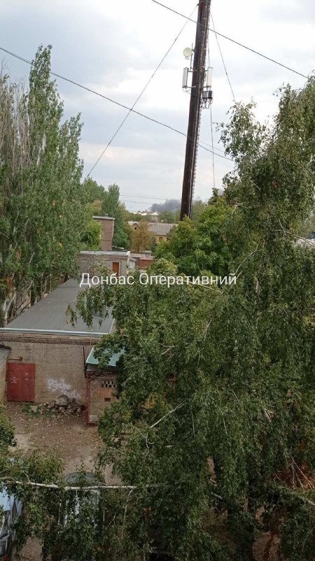 Brand gemeld in Kostiantynivka, regio Donetsk