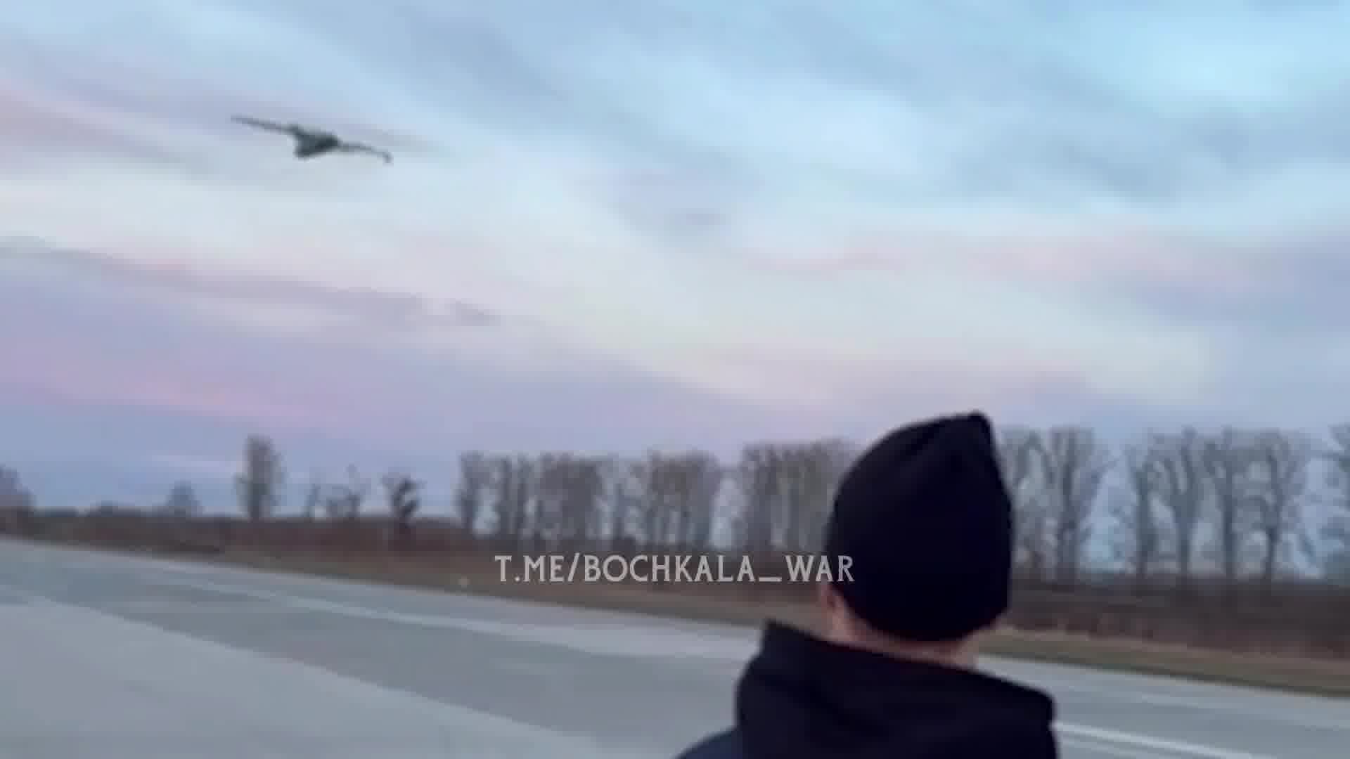 Testing of the Ukrainian jet-missile drone