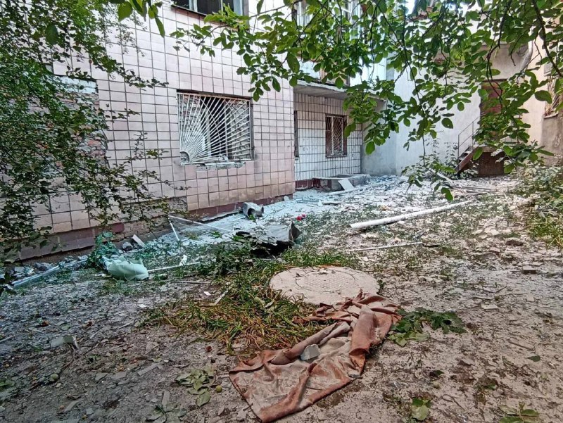 Destruction in Kramatorsk as result of missile strike overnight