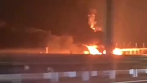 Oil depot caught fire as result of drone strike in Kamensk-Shakhtinsky of Rostov region 