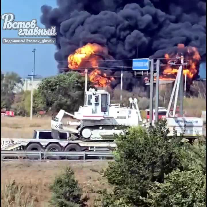 El incendio en el depósito de petróleo cerca de Kamensk repite la situación en Proletarsk. No hay suficiente espuma y el fuego no se puede apagar. El municipio ha decretado un régimen de alerta máxima