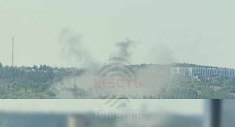 El fum augmenta a Belgorod després dels bombardeigs