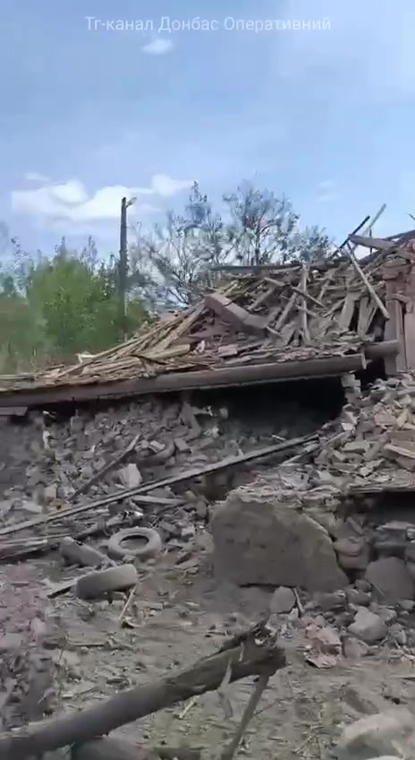 Destrucció a Kostiantynivka com a resultat del bombardeig rus